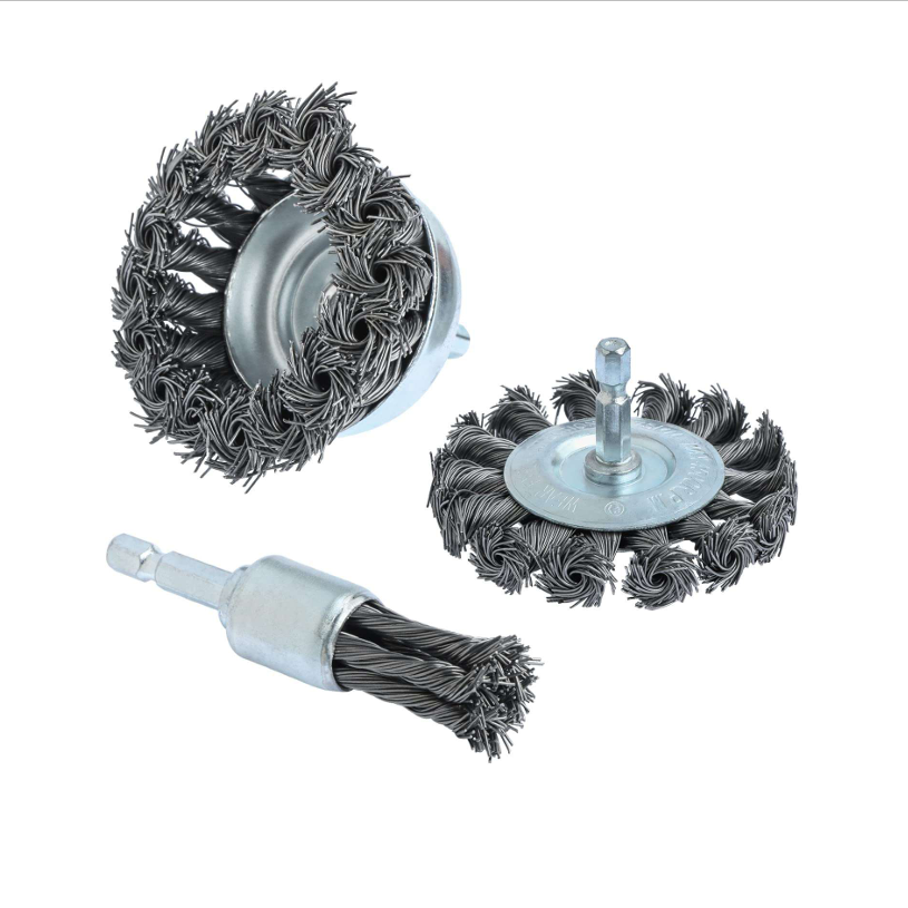 Home circular wire brush – knotted